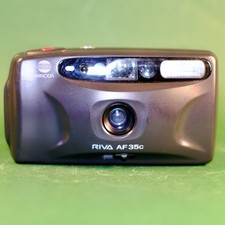 Minolta Riva AF35C 35mm Film Camera Point and Shoot, Full Working Order