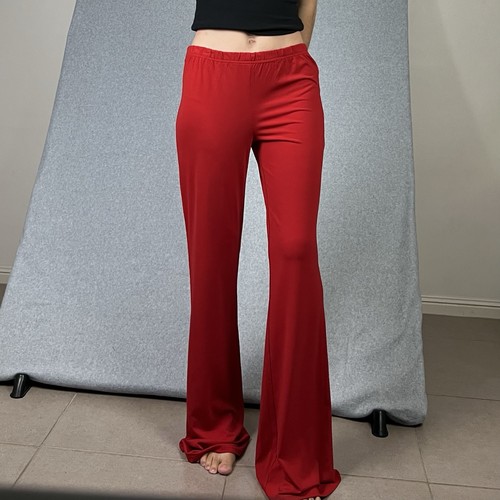 Red flare pants womens - flare, l