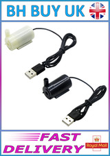MICRO 3-6v DC SUBMERSIBLE WATER PUMPS 120L/H, AQUARIUM AUTO TOP UP DIY, UK