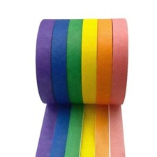 Masking Tape Multiple Colour Painters Clean Peel UV Resistant Tape Size 15mmX20m