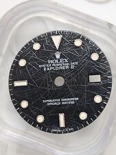 Rolex 16550 Explorer 2 Dial Amazing Patina Rail Spider 