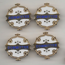 Set of FOUR Member of the Committee Badges