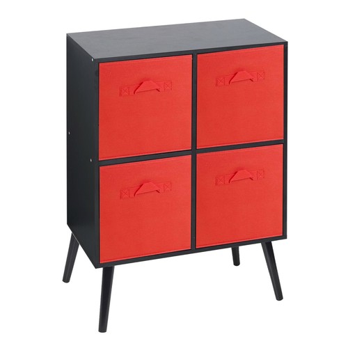 Cube wooden bookcase - 4,