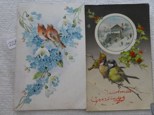 Vintage christmas postcards - vintage,