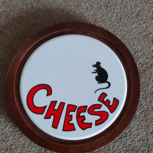 Round handmade wooden - wooden, cheese