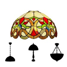 Tiffany style 16 inch Stained