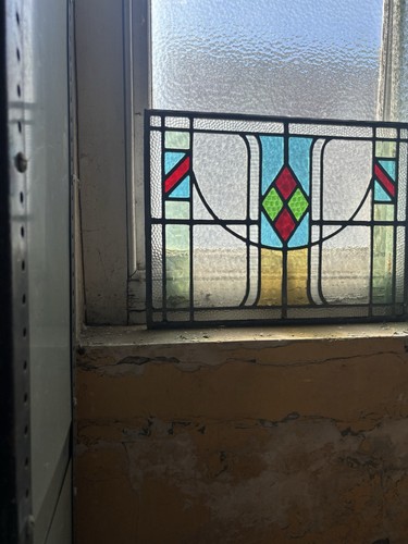Antique stained glass - antique,