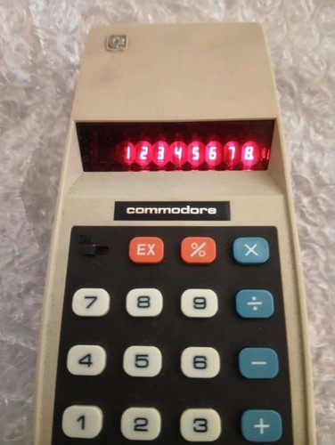 Commodore calculator with case