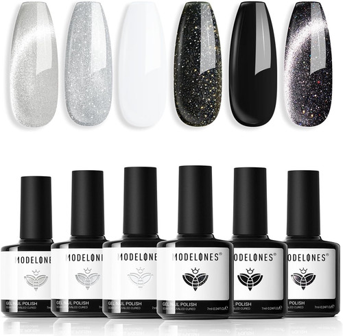 Gel nail polish set - set,, 6