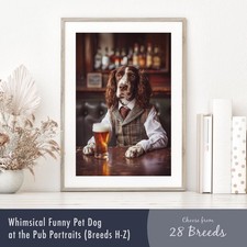 Smartly Dressed Dog at the Pub