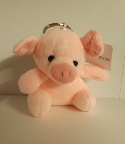 Smilicious pig plush keyring - pig, /