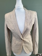 Zara Beige Linen  Tailored
