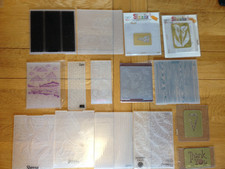 Selection of 11 used embossing folders.