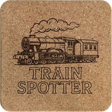 'Train Spotter' Square Cork