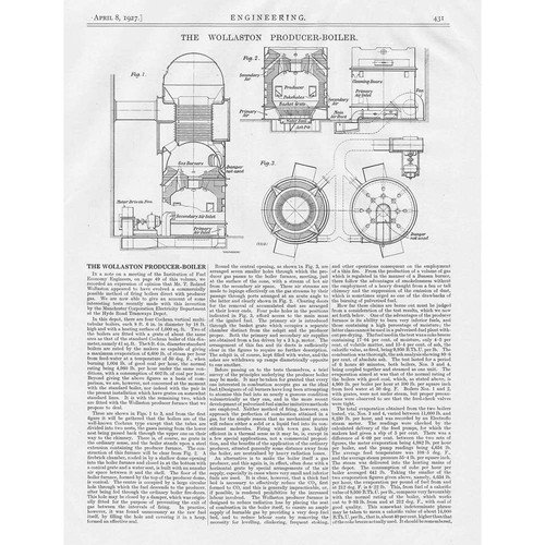 The wollaston producer boiler - wollaston,