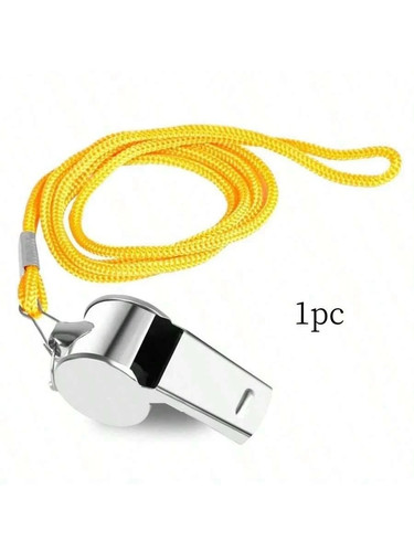 Metal referee whistle with - 1x,