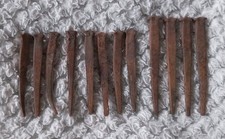 Vintage hand-made nails-8 6 1/2 cm and 4 8 cm,mid 60`s-could be earlier,rusty.