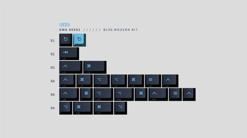Gmk 80082 keycaps bl00 - keycaps,