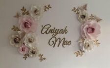 Large Paper Flower Room Decor Pink Beige White And Gold