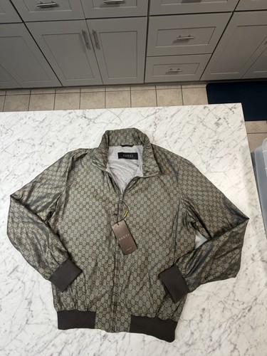 Gucci men beige zip - zip, jacket