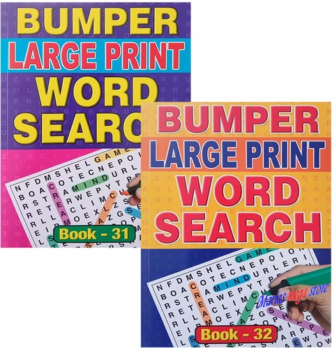 Large print wordsearch - a4,