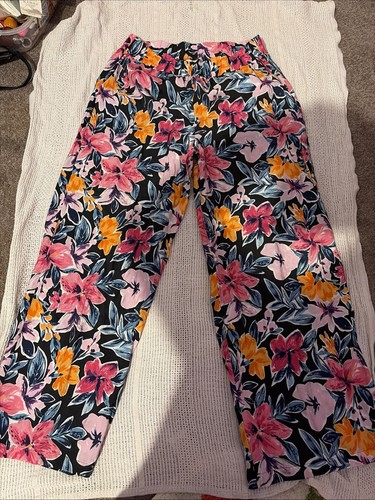Colourful floral trousers size - colourful,