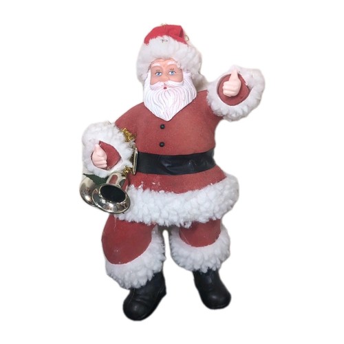 Vintage kitsch plastic santa - vintage,