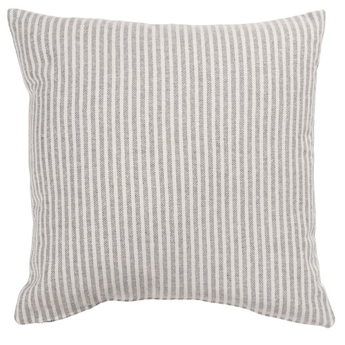 Woven ticking stripe cushion - woven,