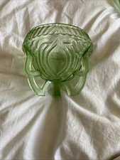 Vintage Green Glass Posy Bowl