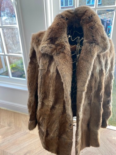 Vintage rabbit fur jacket s - jacket, 50's
