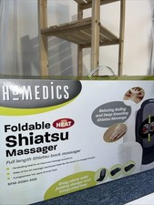 HoMedics Folding Shiatsu Back Massage Cushion SFM-209H-3GB Black Boxed