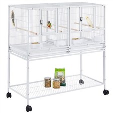 Wide bird cage large - wide, divided