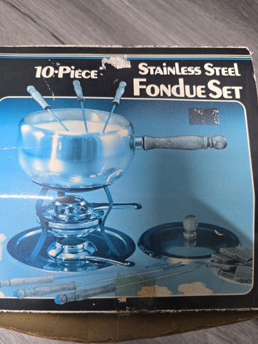 Stainless steel fondue set - set, 10