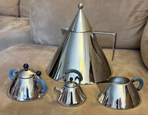 Alessi inox vintage coffee set - alessi,