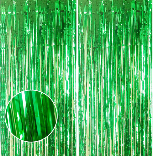 2pcs 3ft glitter green - x,