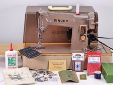 Stunning 1962 Singer 185K Sewing Machine, Serviced, for Leather, Fabric, Canvas