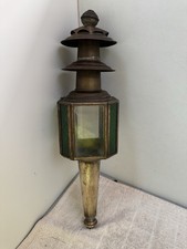 Antique Carriage Lantern Brass