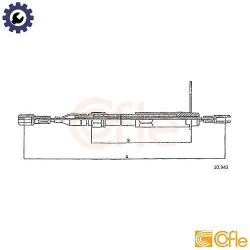 Cable pull parking - cable, brake