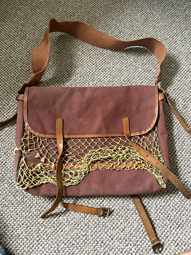 Vintage brown canvas leather - brown,