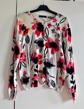 M&S Painted Poppy Cardigan Size M