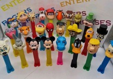 Bundle Of 25 PEZ Dispensers, All Different, All Used