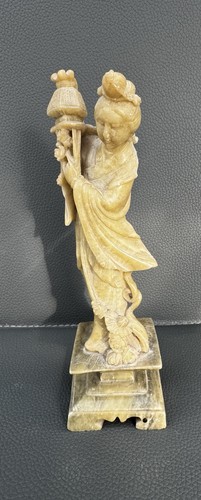 Chinese carved soapstone - soapstone, court