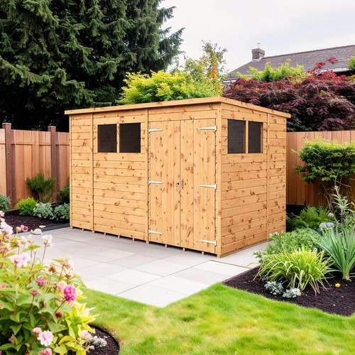 Empire pent garden - pent, wooden