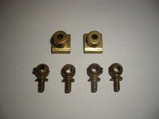 6 * Meccano Slider Piece and Handrail Support - Parts 50 and 136