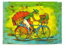 Original Asian Batik painting