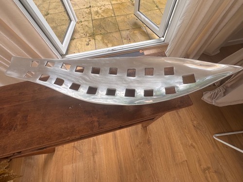 Modern decorative pewter plate - decorative,