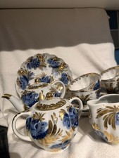Vintage Lomonosov Tea Set “Golden Garden “, 16 Items. Very Good Condition