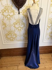 Fabulous Low Back Bias Cut Evening Dress Size 12 By Sector 8