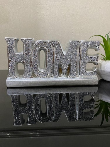 Silver crushed diamond home - crushed,