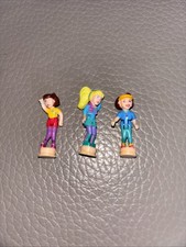 3 Vintage Polly Pocket Magnetic Figures for 1999 Polly Pops Concerts Hall Party
